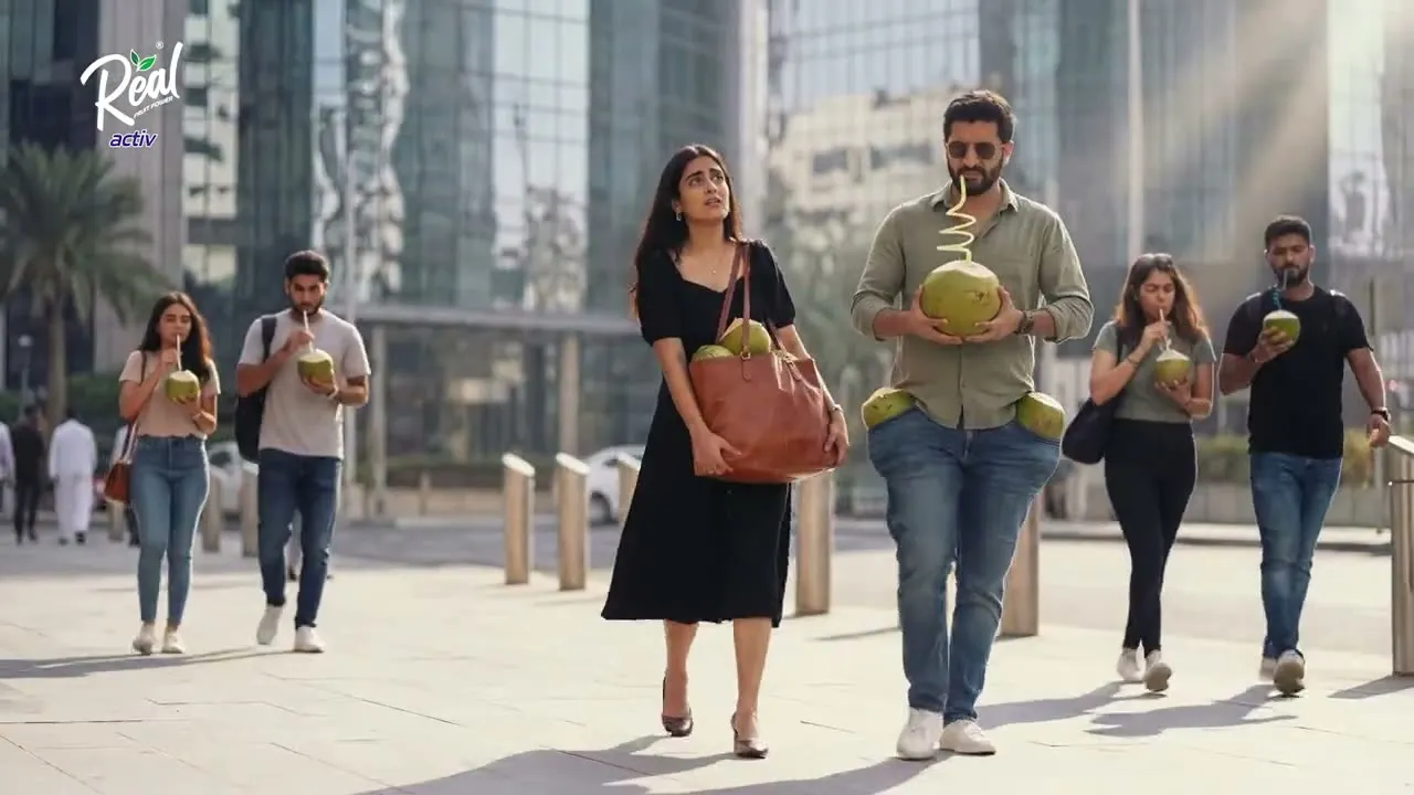 Dabur Real Coconut Water, made in G5 AI Studio